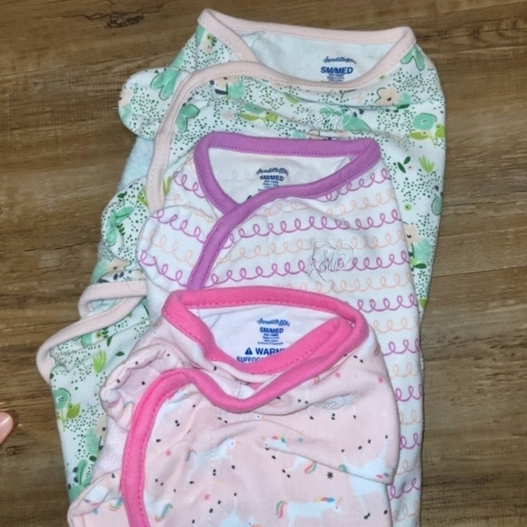 SwaddleMe Swaddles Set of 3 Baby Girl - Picture 1 of 3